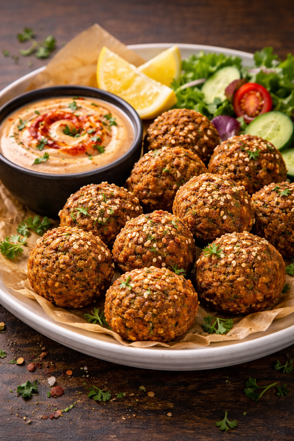 Falafel + salsa Único