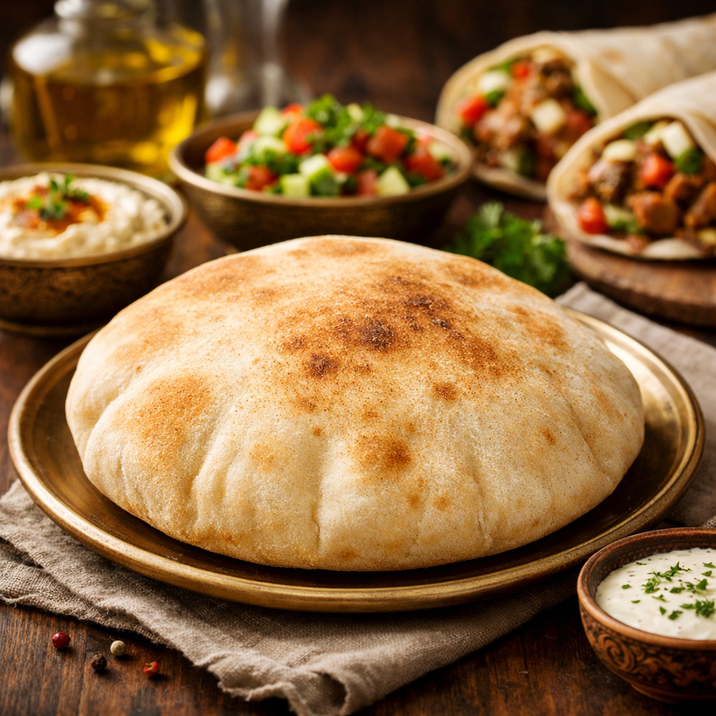 Pan de shawarma casero