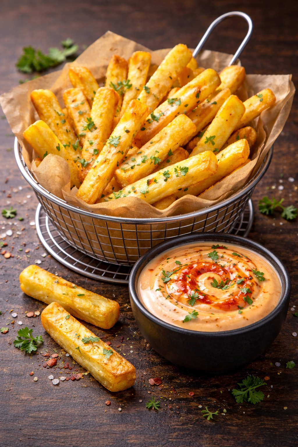 Patatas fritas + salsa Único